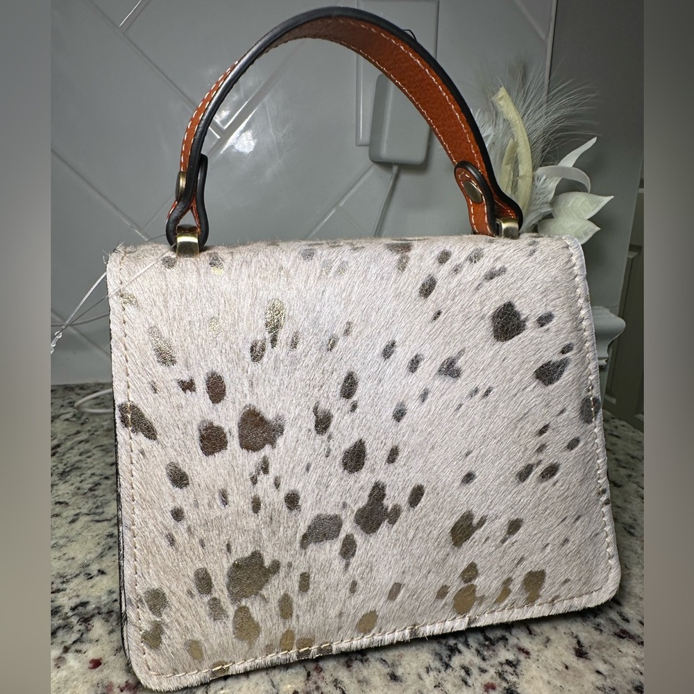 Genuine leather cowhide bag